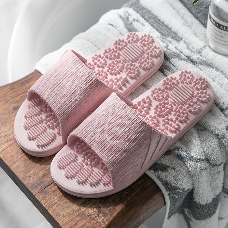 Masaje Antideslizante Zapatillas Para El Hogar Parejas De Moda De Verano Femenino
