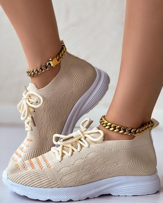 Zapatillas Transpirables Con Tirantes Huecos