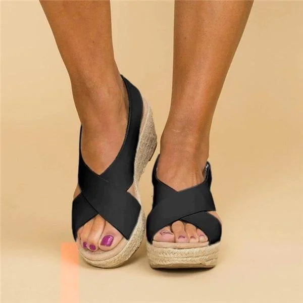 Sandalias Con Suela De Cuerda De Cáñamo En Verano
