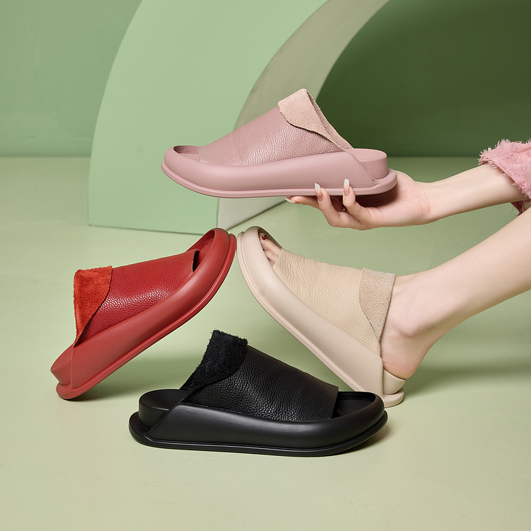 Zapatillas Italianas De Cuero Para Mujeres