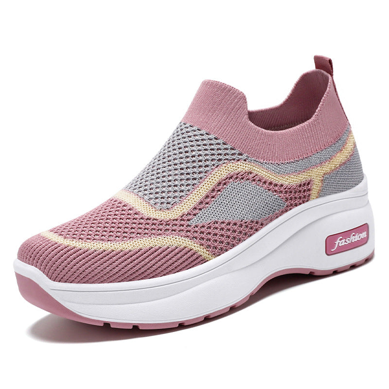 Zapatos De Mujer De Estilo Casual Con Suela Gruesa En Otoño