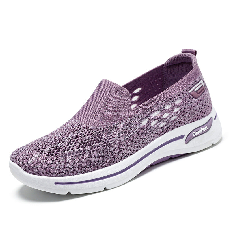 Zapatos De Senderismo Para Personas De Mediana Edad Y Ancianos Zapatos Individuales De Ocio Para Mujeres