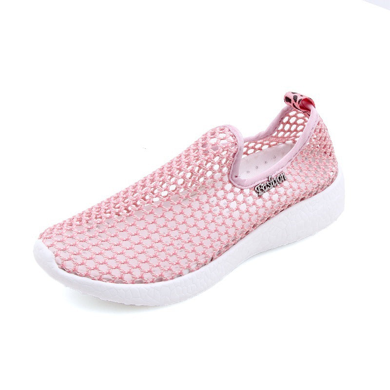 Zapatos De Malla Huecos Y Transpirables En Verano