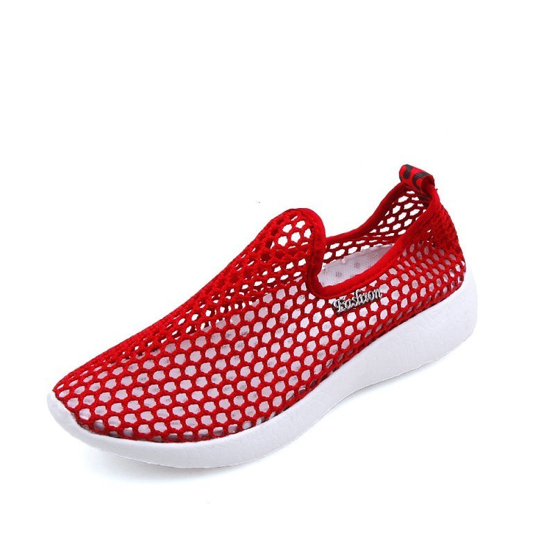 Zapatos De Malla Huecos Y Transpirables En Verano