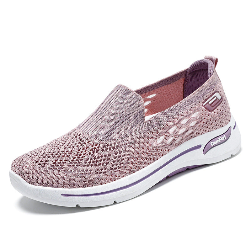 Zapatos De Senderismo Para Personas De Mediana Edad Y Ancianos Zapatos Individuales De Ocio Para Mujeres