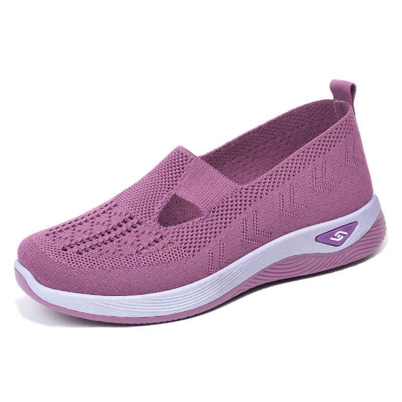 En Verano, Los Zapatos De Mujer Son Antideslizantes, Huecos, Transpirables, Ligeros Y Cómodos Para Personas De Mediana Edad Y Ancianos.