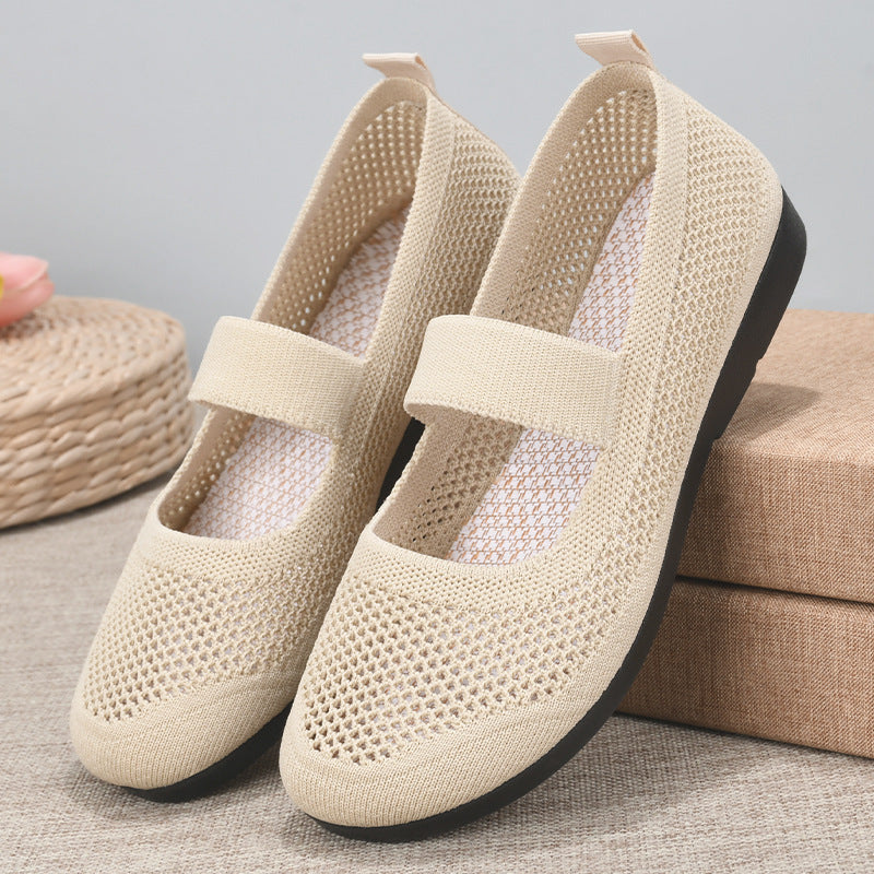 Nuevos Zapatos Para Caminar De Edad Avanzada Con Suela Blanda Transpirable