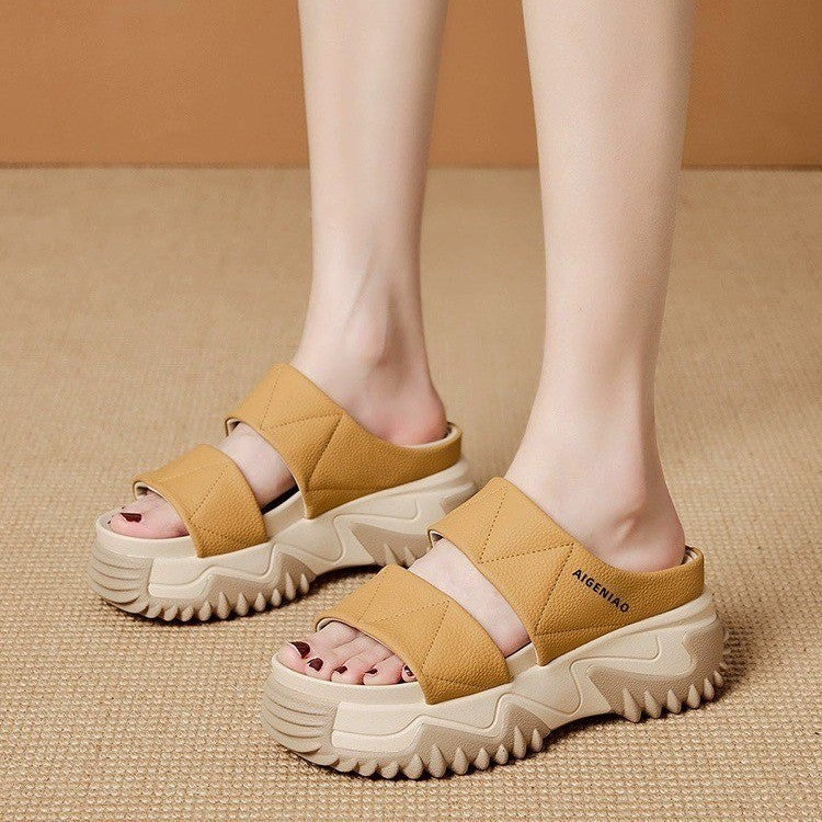 Sandalias De Suela Blanda Para Mujeres De Moda Y Cómodas
