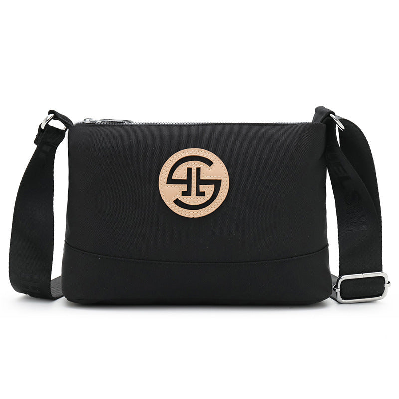 Bolso De Mujer De Nylon Diagonal De Color De Choque Simple Billetera Cero