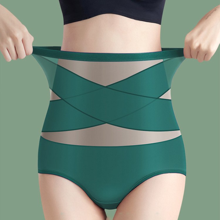 Ropa De Cuerpo De Seda De Hielo De Cintura Alta Cruzada