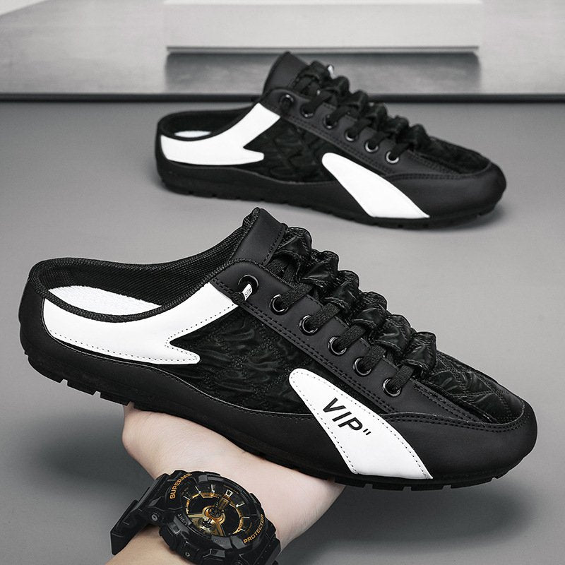 All-match Casual Lazy People Slip-On Half Slippers (en Inglés)