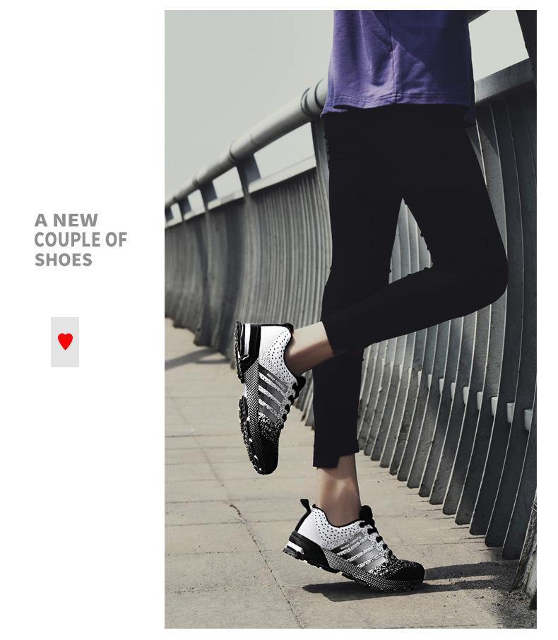 Zapatillas de running de tela neta ligeras y transpirables para hombre y mujer - MXbueno