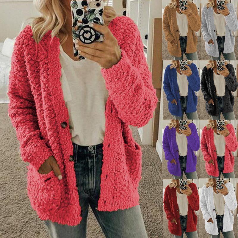 Chaqueta de suéter casual de moda para mujer - MXbueno