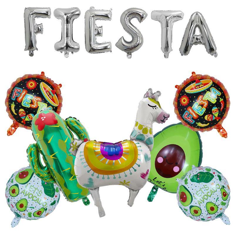 16 pulgadas oro rosa oro rosa fiesta de carnaval mexicano FIESTA aguacate globo conjunto - MXbueno