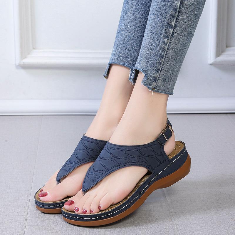 Las nuevas sandalias de tacón de pendiente 2020 para mujer casual - MXbueno