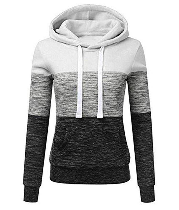 La nueva sudadera con capucha de manga larga color-collage - MXbueno