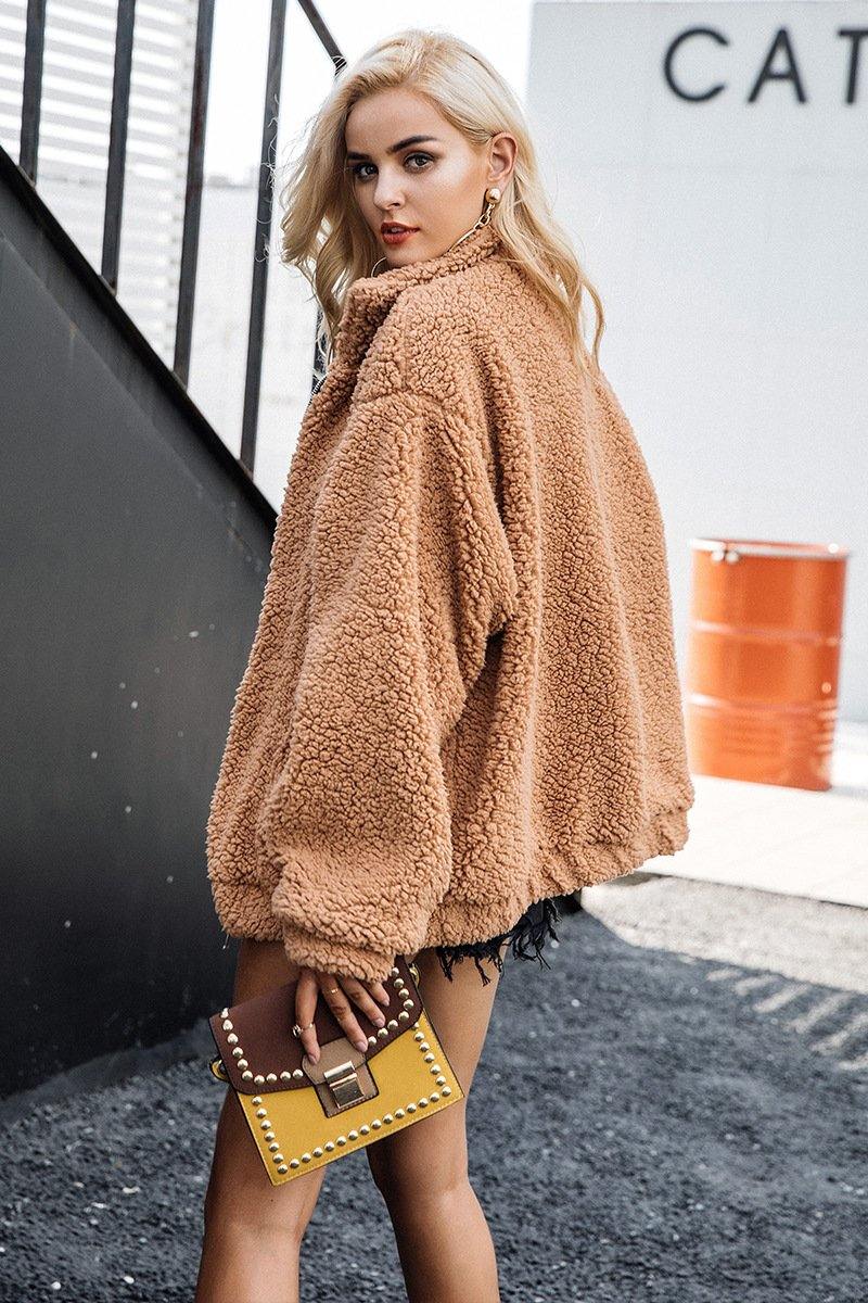 Nueva Chaqueta casual Esponjoso para mujer en este invierno - MXbueno