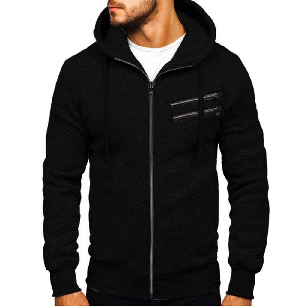 Chaqueta con capucha para hombres agarran un cárdigan de terciopelo - MXbueno