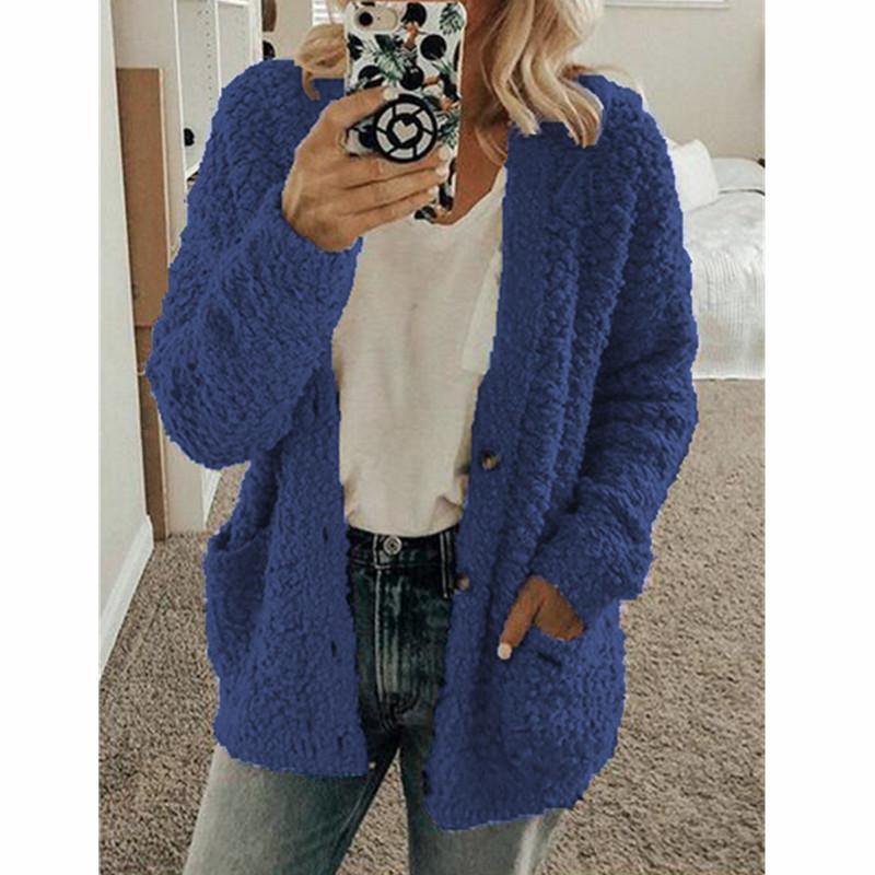 Chaqueta de suéter casual de moda para mujer - MXbueno