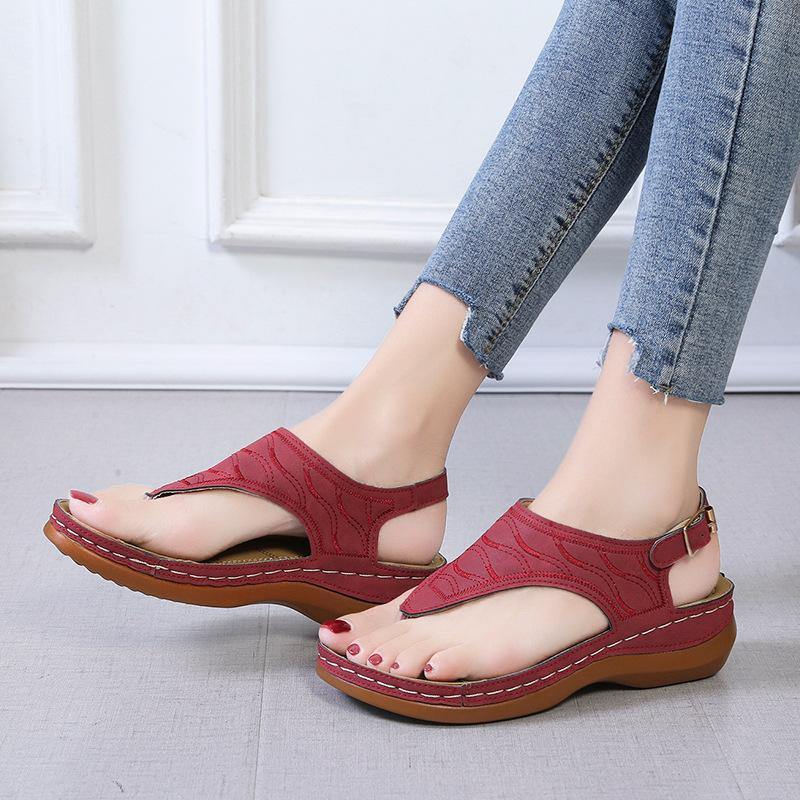 Las nuevas sandalias de tacón de pendiente 2020 para mujer casual - MXbueno