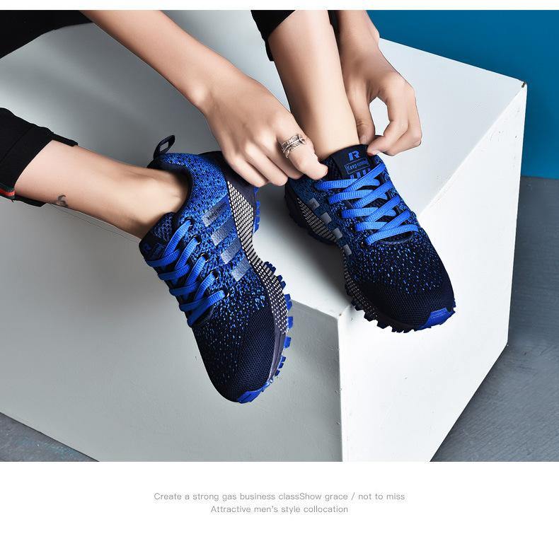 Zapatillas de running de tela neta ligeras y transpirables para hombre y mujer - MXbueno