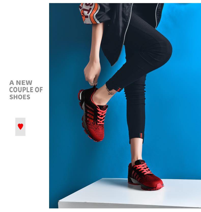 Zapatillas de running de tela neta ligeras y transpirables para hombre y mujer - MXbueno