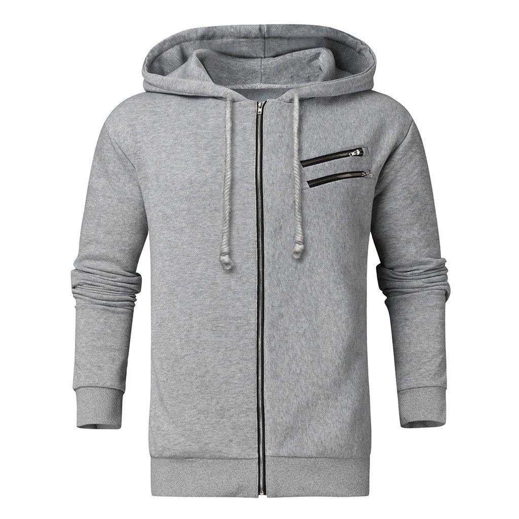 Chaqueta con capucha para hombres agarran un cárdigan de terciopelo - MXbueno