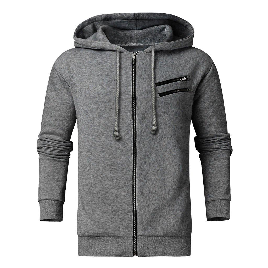 Chaqueta con capucha para hombres agarran un cárdigan de terciopelo - MXbueno