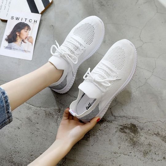 Zapatillas Cómodas Modernas Huecas De Malla Transpirable Para Mujer