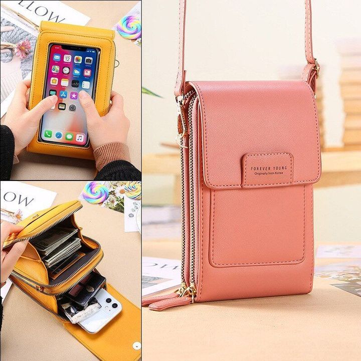 Bolso Diario De Viaje Para Mujer De Piel Con Bandolera De Hombro