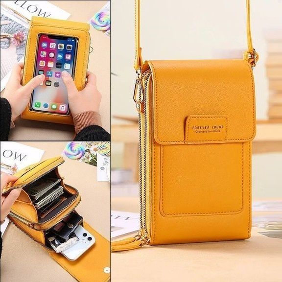 Bolso Diario De Viaje Para Mujer De Piel Con Bandolera De Hombro