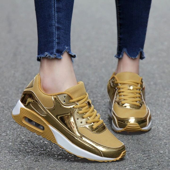 Cómodo Y Elegante Cojín De Aire Con Cordones Zapatillas Deportivas Para Correr Zapatos