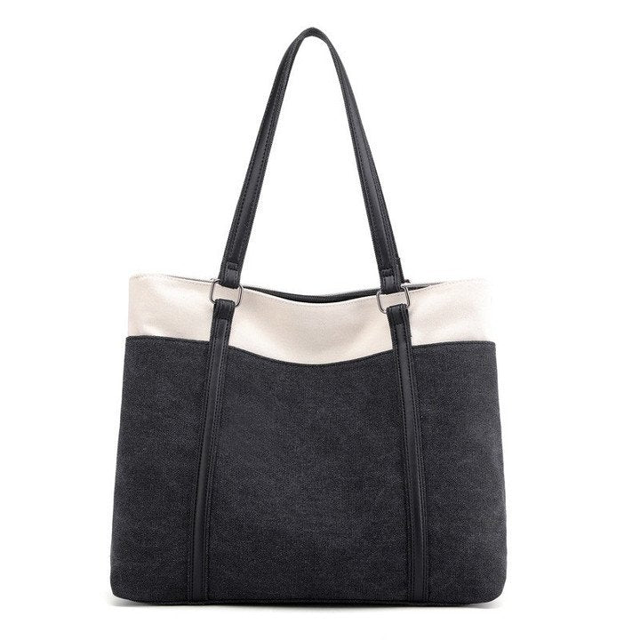 Bolso Grande De Lona Retro