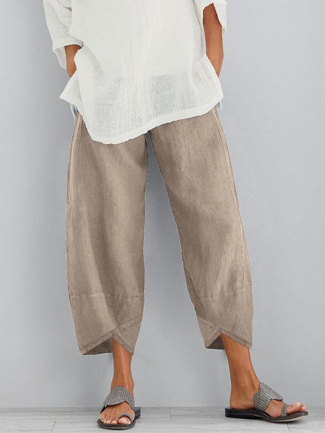 Pantalones de algodón para mujer Pantalones casuales de primavera y verano