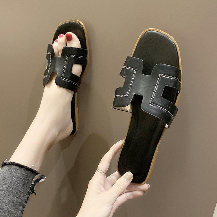 Sandalias de color liso de moda con suela suave