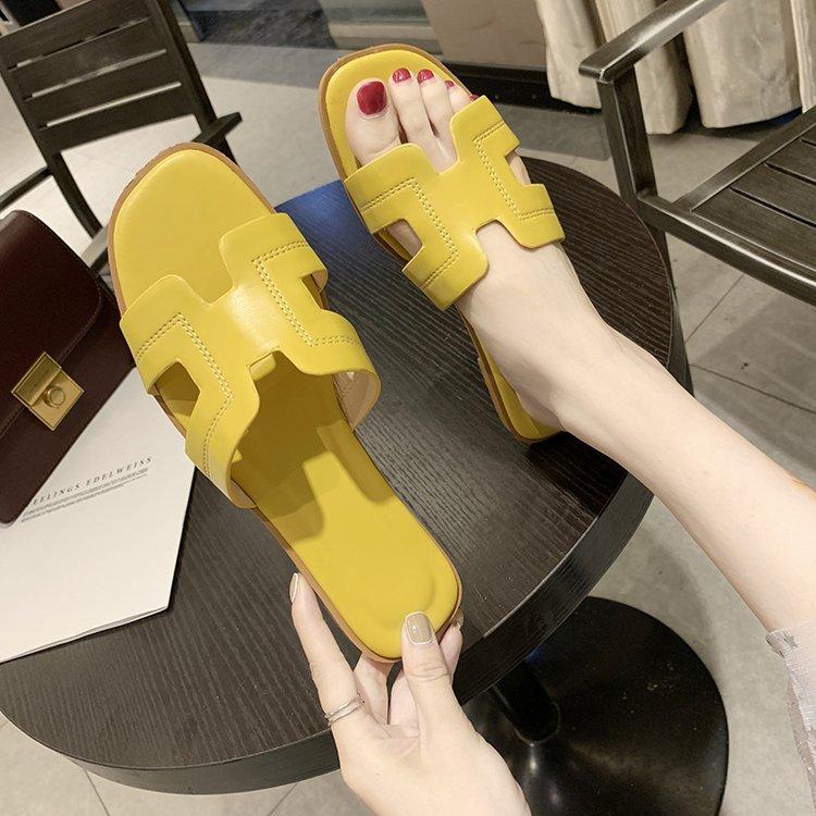 Sandalias de color liso de moda con suela suave