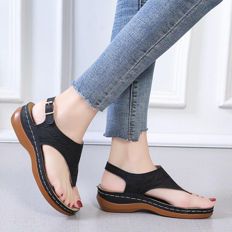 Las nuevas sandalias de tacón de pendiente 2020 para mujer casual - MXbueno