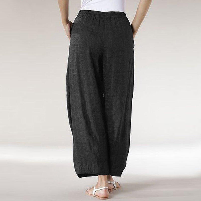 Pantalones De Pernera Recta Recortados De Cercanías