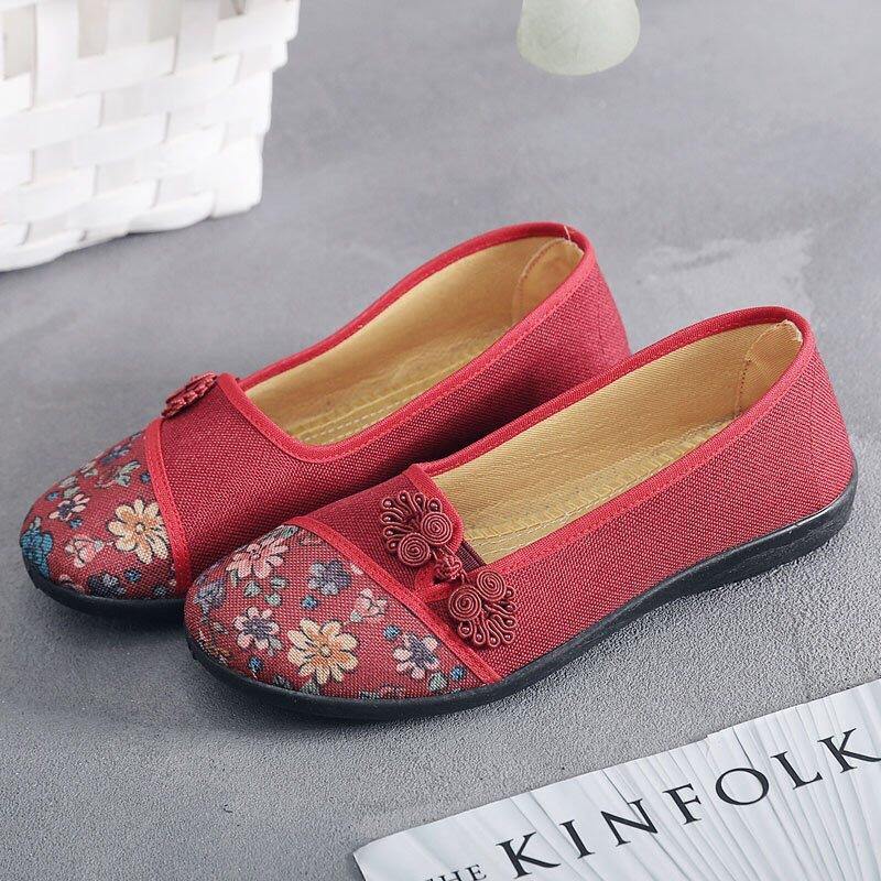 Zapatos de tela Fondo suave antideslizante para mujer - MXbueno