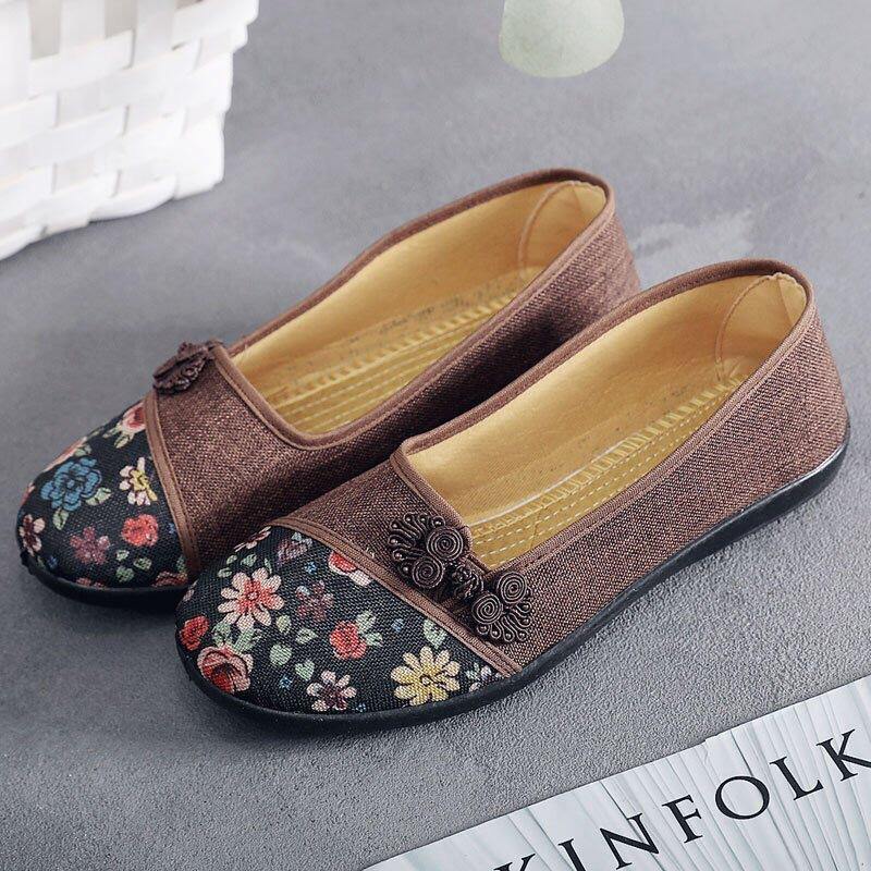 Zapatos de tela Fondo suave antideslizante para mujer - MXbueno