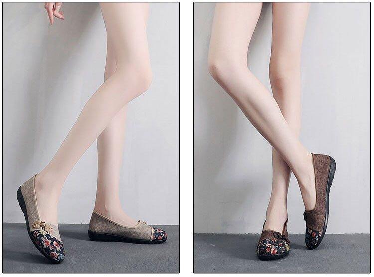 Zapatos de tela Fondo suave antideslizante para mujer - MXbueno