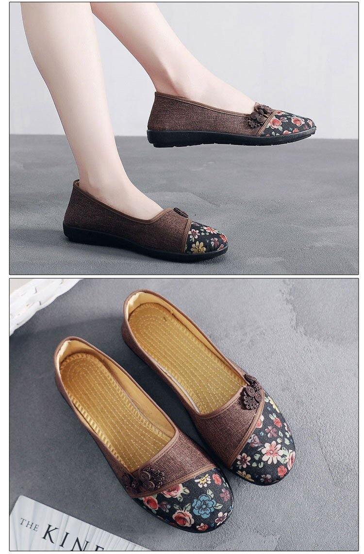 Zapatos de tela Fondo suave antideslizante para mujer - MXbueno