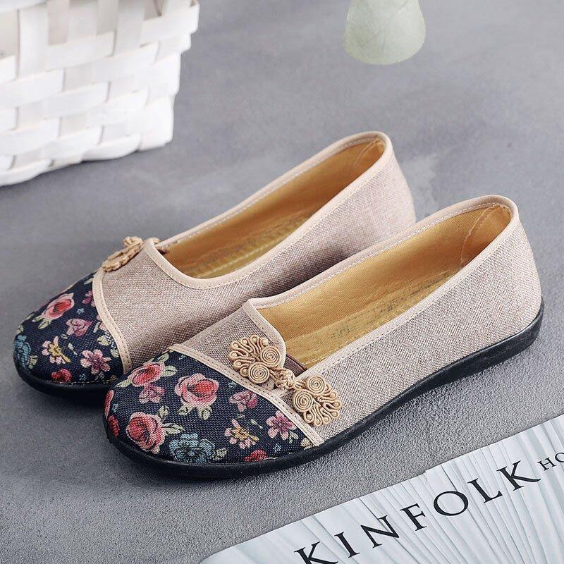 Zapatos de tela Fondo suave antideslizante para mujer - MXbueno