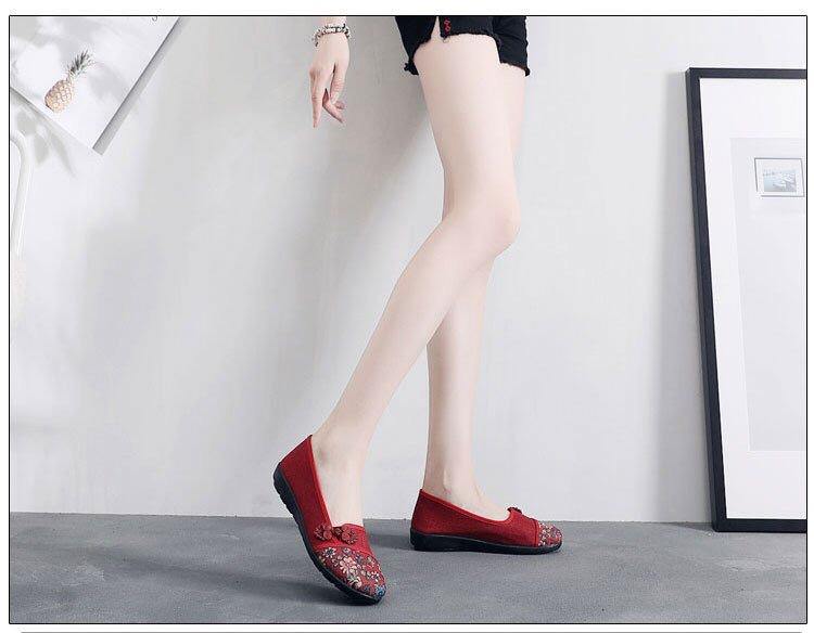 Zapatos de tela Fondo suave antideslizante para mujer - MXbueno