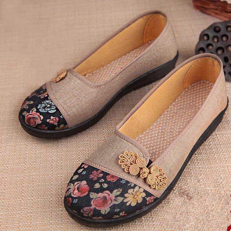 Zapatos de tela Fondo suave antideslizante para mujer - MXbueno