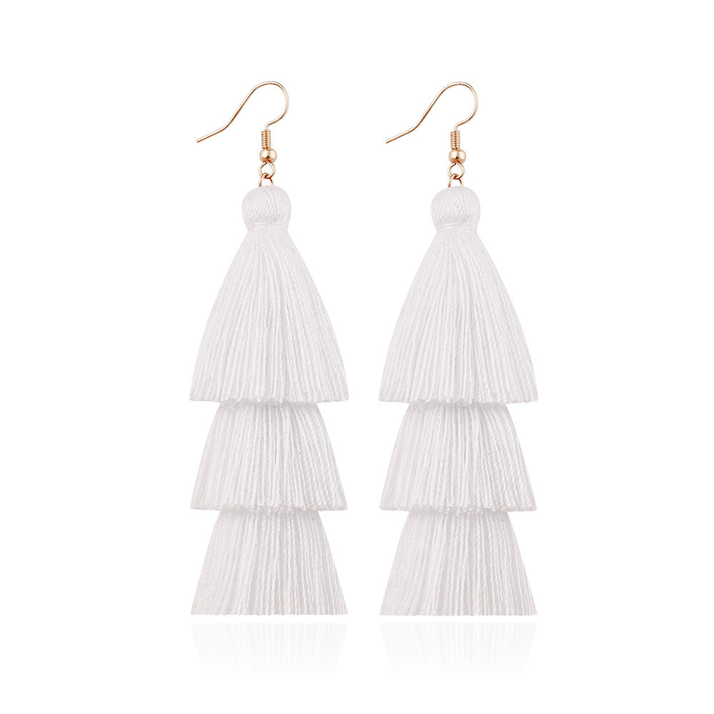 Pendientes De Borla Hechos A Mano, Pendientes Largos De Estilo étnico Retro Europeo Y Americano Para Mujer, Pendientes Personalizados Bohemios, Joyería