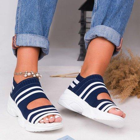 Sandalias de punta abierta grises casuales