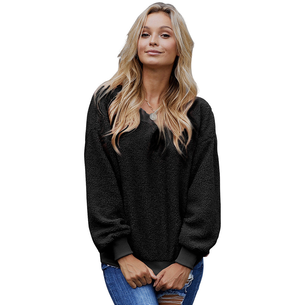 Otoño / Invierno Nuevo Estilo Suéter De Cachemira Suéter Acolchado Mujer