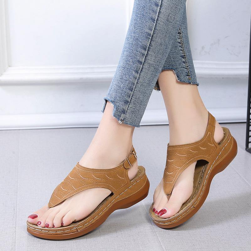 Las nuevas sandalias de tacón de pendiente 2020 para mujer casual - MXbueno
