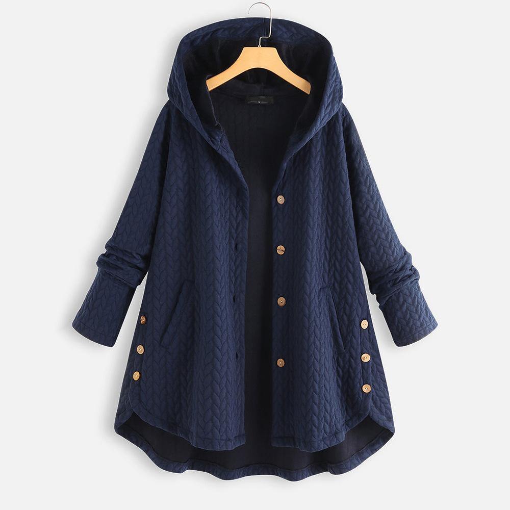 Chaqueta de algodón irregular de longitud media - MXbueno